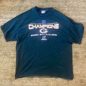 Two (2) Green Bay Packers T-Shirts Super Bowl & NFC Champions